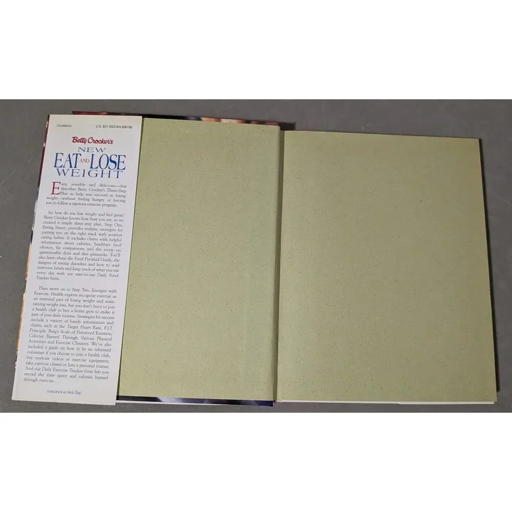 Vintage Betty Crocker's New Eat and Lose Weight Cookbook Hardcover (1996)